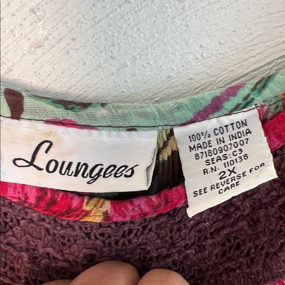Loungees Tropical Print Maxi Dress with Pockets. - Picture 2 of 7